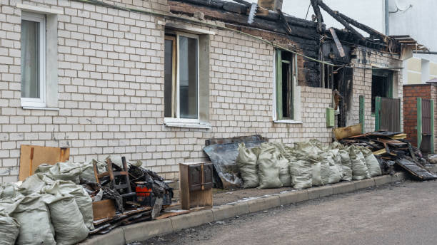 Professional Fire Damage Assessment technician working in Frenchtown, NJ